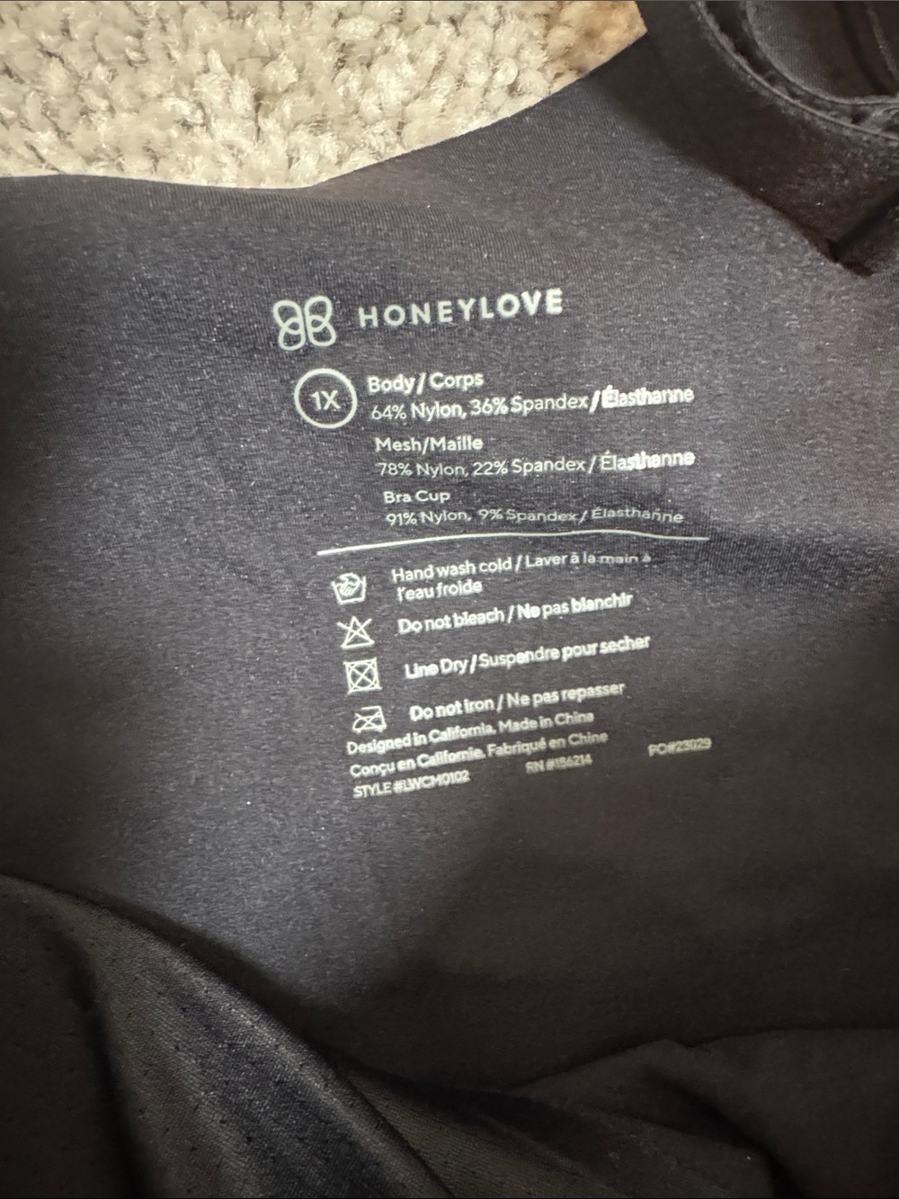 NWT Honeylove LiftWear Tank in Black Size 1X - Picture 2 of 3